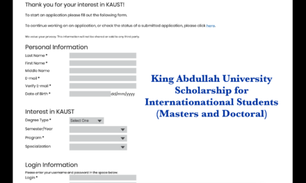 Fully Funded Scholarships at King Abdullah University of Science and Technology in Saudi Arabia for 2024-2025. Apply Now