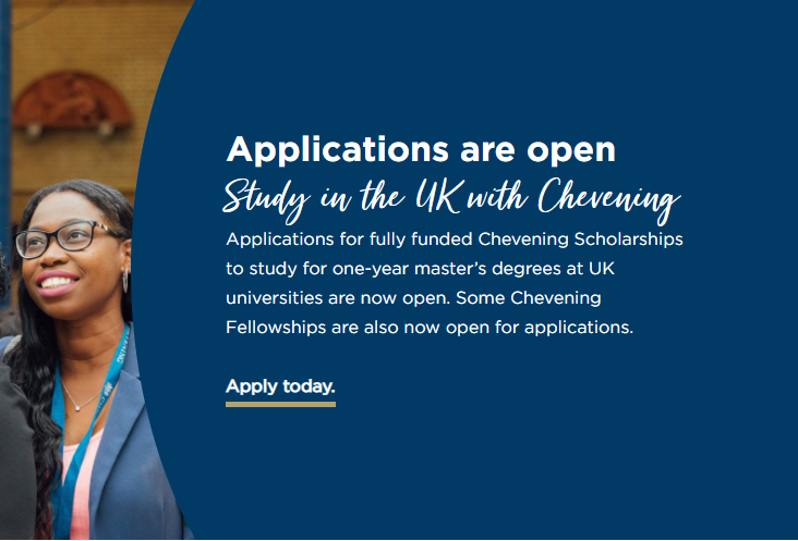 Chevening Scholarships for International Students in the UK 2024. Apply Now