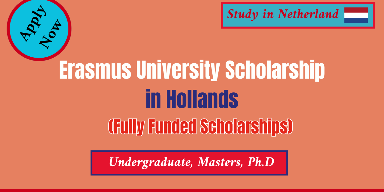 Erasmus University Scholarships in Holland 2024. Apply Now
