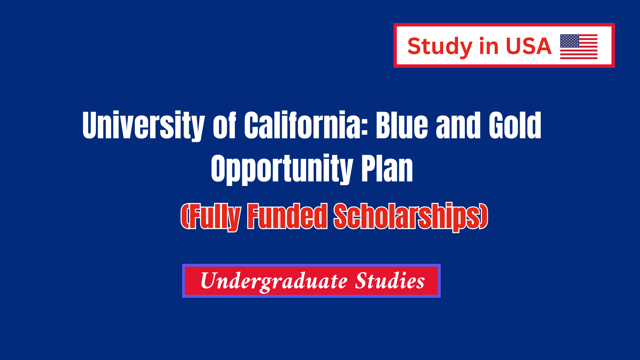 Blue and Gold Opportunity Plan
