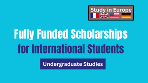 undergraduate fully funded scholarship in europe
