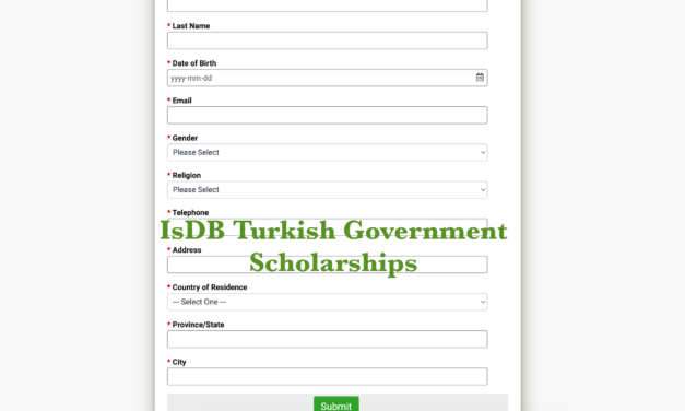 IsDB Turkish Government Scholarships 2024. Apply Now